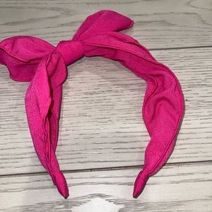 Pink bow fashion headband